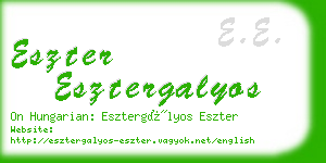 eszter esztergalyos business card